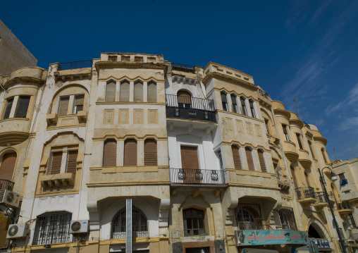 Italian colonial building, Cyrenaica, Benghazi, Libya