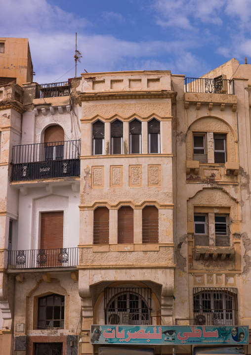 Italian colonial building, Cyrenaica, Benghazi, Libya