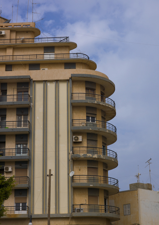 Italian colonial building, Cyrenaica, Benghazi, Libya