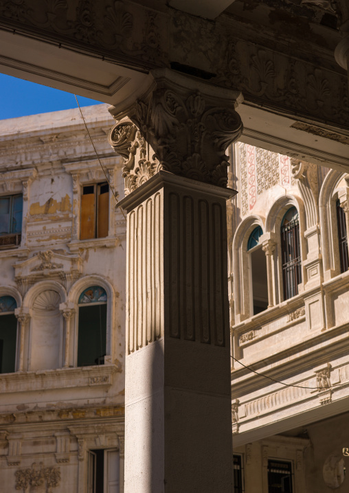 Building from the italian settlement, Tripolitania, Tripoli, Libya