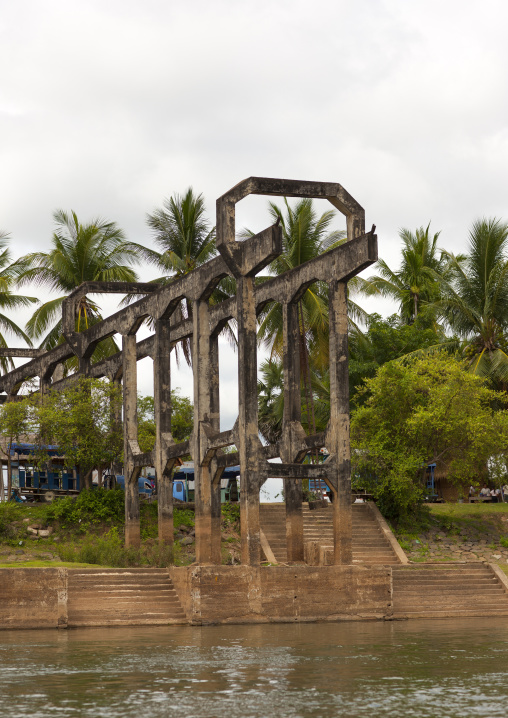 Old french bridge, Don khong island, Laos