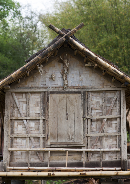 Khmu minority house, Xieng khouang, Laos