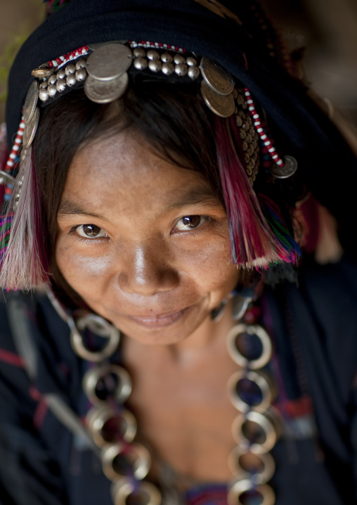 Akha ano minority woman, Muang sing, Laos