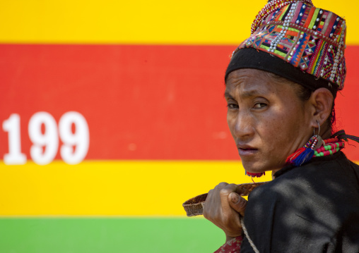 Akha pala minority woman, Muang sing, Laos