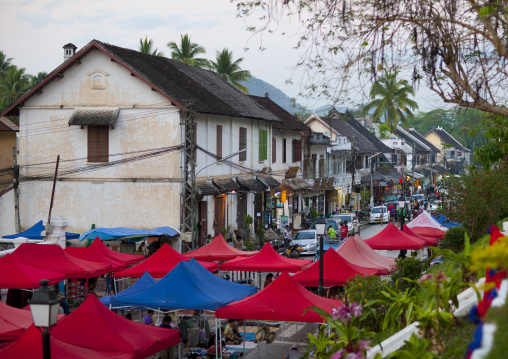 Market street, Luang prabang, Laos