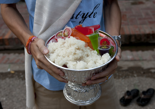 Food for monks, Luang prabang, Laos