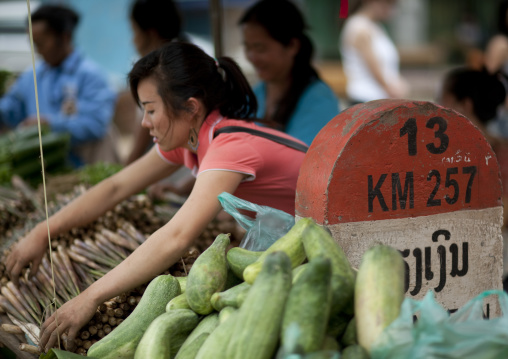 Hmong minority market, Luang prabang, Laos