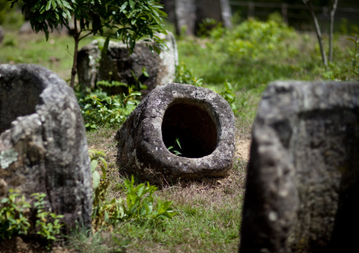 Plain of jars on xieng khuang plateau, Phonsavan, Laos