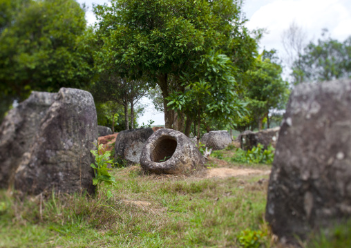 Plain of jars on xieng khuang plateau, Phonsavan, Laos