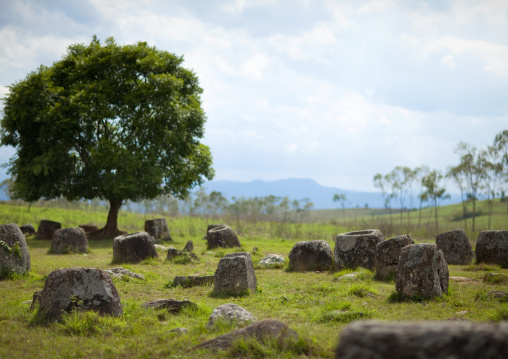 Plain of jars on xieng khuang plateau, Phonsavan, Laos