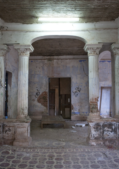 Inside an old french colonial house, Thakhek, Laos