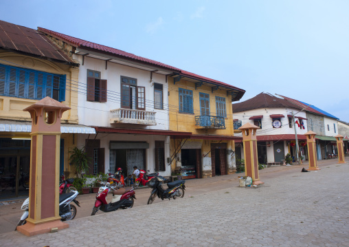 Old french colonial houses, Thakhek, Laos