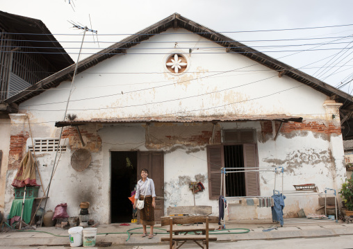 Old french colonial house, Thakhek, Laos