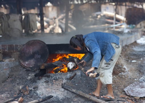 Traditional salt factory, Thalat, Laos