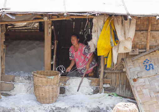 Traditional salt factory, Thalat, Laos