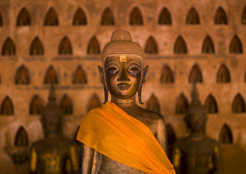 Buddha statue at vat sisaket, Vientiane, Laos