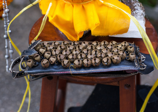 Bells For Hindu Devotees In Annual Thaipusam Religious Festival In Batu Caves, Southeast Asia, Kuala Lumpur, Malaysia