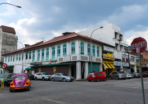 Old Colonial Building In The Unesco World Heritage Zone, Perak State, Ipoh, Malaysia