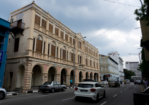 Old Colonial Building In The Unesco World Heritage Zone, Perak State, Ipoh, Malaysia