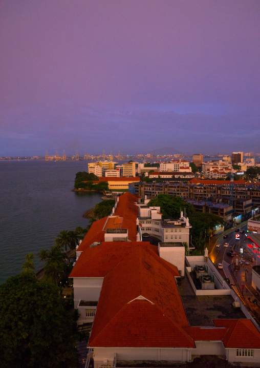 Elevated View Of The Colonial City, Penang Island, George Town, Malaysia