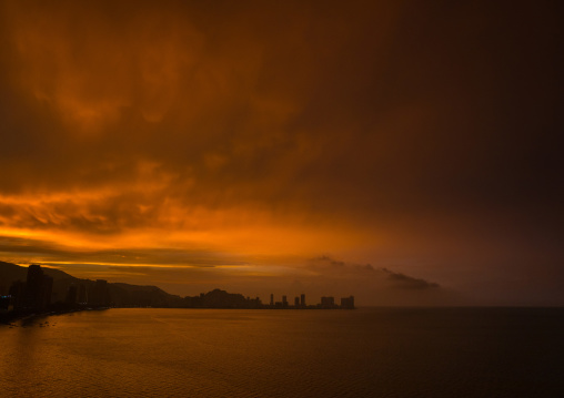 View Of The City At Sunset, Penang Island, George Town, Malaysia