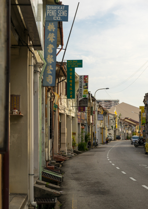 Old Colonial Houses In The Unesco World Heritage Zone, Penang Island, George Town, Malaysia