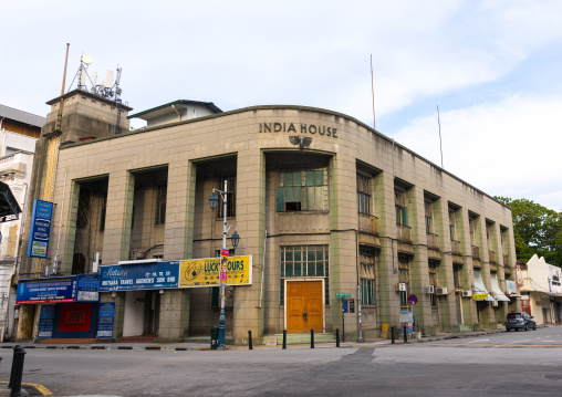 Old India House Building In The Unesco World Heritage Zone, Penang Island, George Town, Malaysia