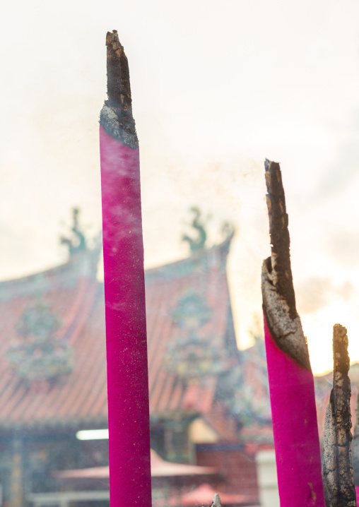 Giant Incense Sticks In A Temple, Penang Island, George Town, Malaysia