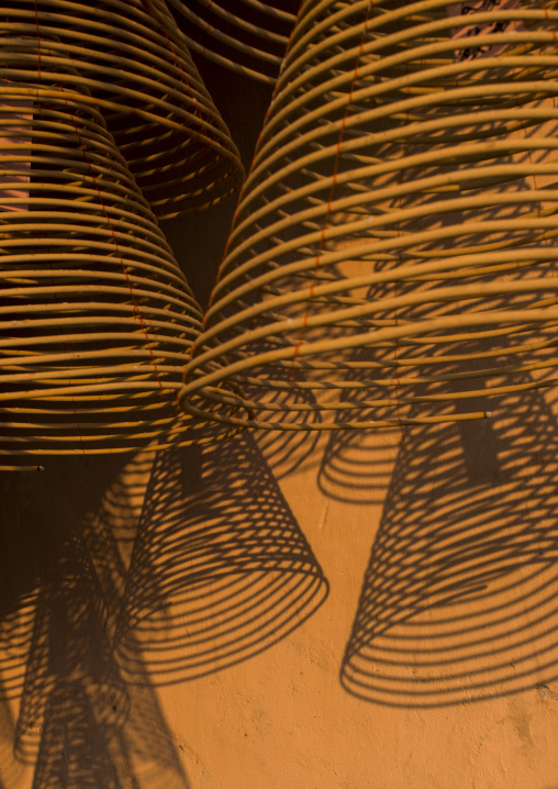 Big Round Hanging Incense In A Temple, Ipoh, Malaysia