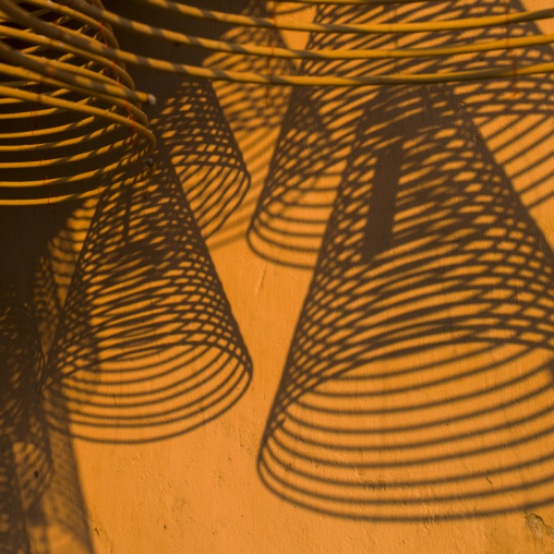 Big Round Hanging Incense In A Temple, Ipoh, Malaysia