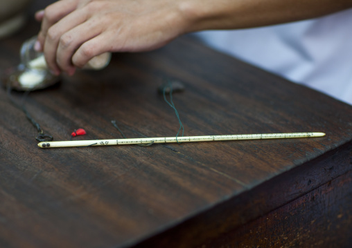 Doctor Taking Herb Used For Traditional Chinese Medicine, George Town, Penang, Malaysia