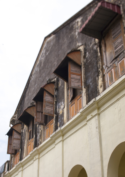 Old Colonial Windows, George Town, Penang, Malaysia