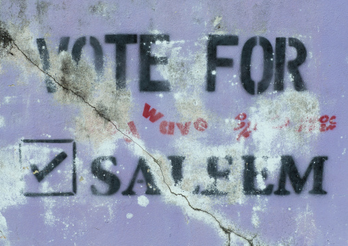 Election Propaganda, Eydhafushi, Baa Atoll, Maldives