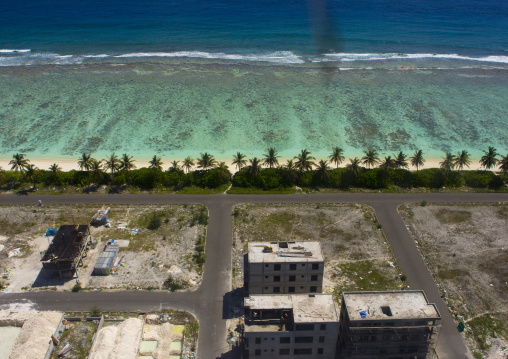 Destroyed Buildings On The Coasline, Male, Maldives