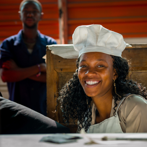 Cooker Woman In Mercado Central, Maputo, Maputo City, Mozambique