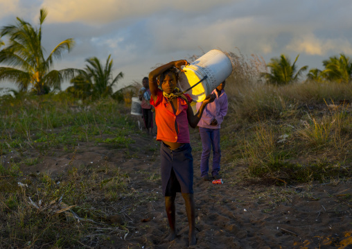 Kids Holding Stuff, Inhambane, Inhambane Province, Mozambique