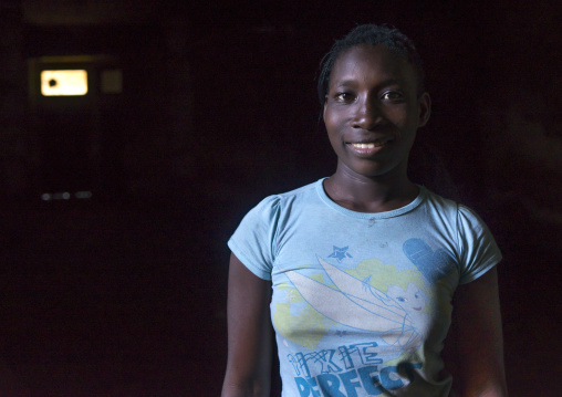 Young Woman Inside The Grande Hotel Slum, Beira, Sofala Province, Mozambique