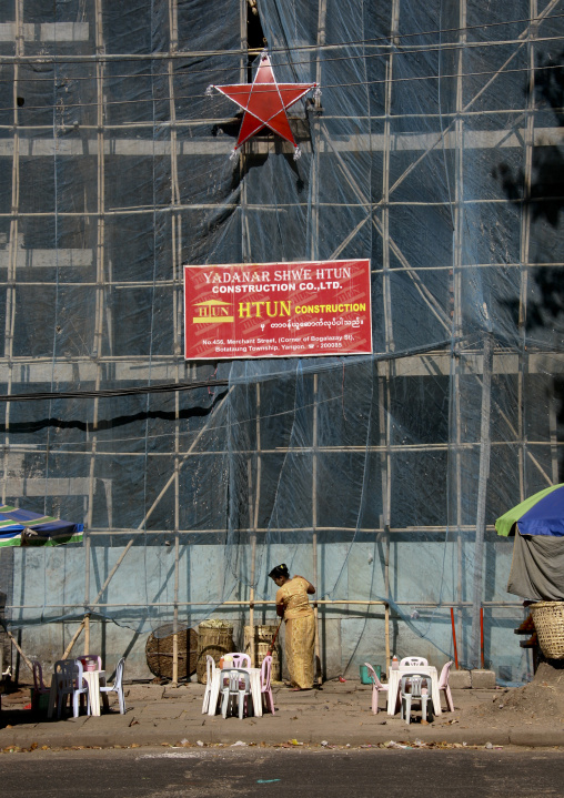 Building Construction In Rangoon, Myanmar