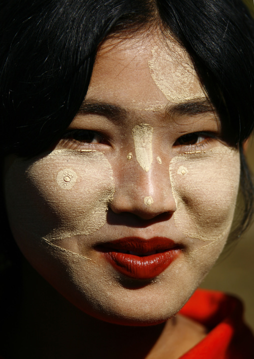 Teenager With Thanaka On Cheeks, Myanmar