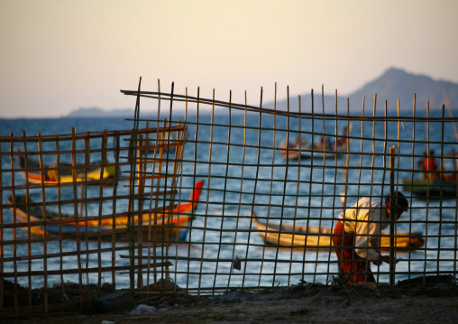 Ngapali Fishermen Boat, Myanmar