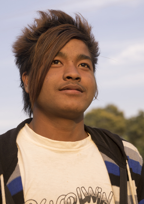 Young Man With A Stylish Haircut, Mindat, Myanmar