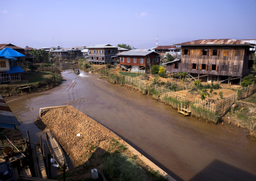 Typical House On Stilts, Inle Lake, Myanmar