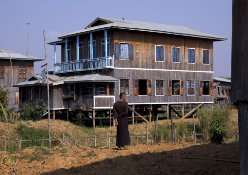 Typical House On Stilts, Inle Lake, Myanmar