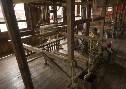 Silk Weaving Workshop, Inle Lake, Myanmar