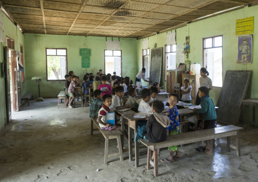 Children At School, Mrauk U, Myanmar