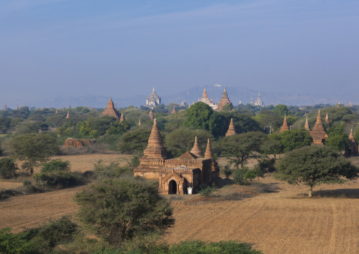 Bagan Plain Dotted With Thousands Of Temple Ruins, Bagan, Myanmar