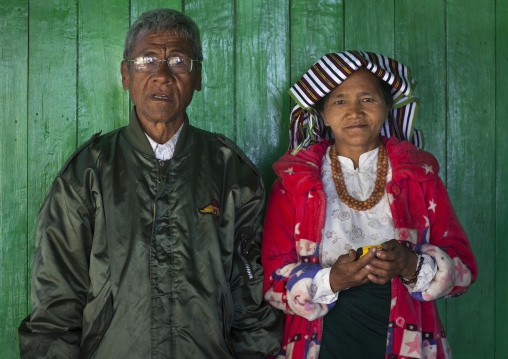 Old Chin Couple, Mindat, Myanmar