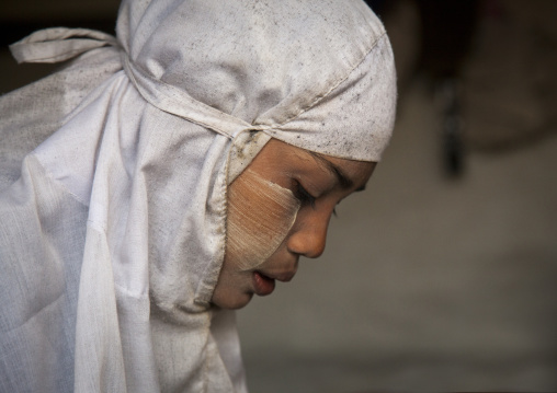 Rohingya Woman Praying, Thandwe, Myanmar