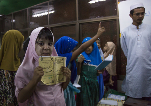 Children In A Coranic School, Rangon, Myanmar