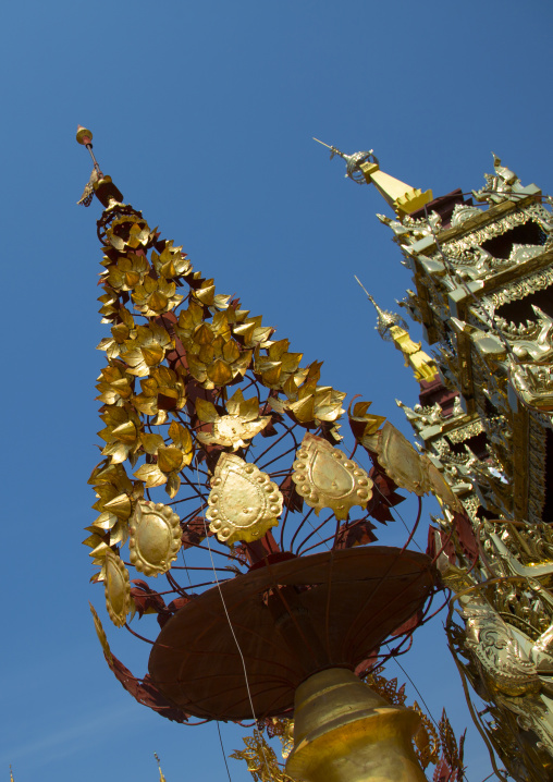 Top Of Shwe Zigon Paya Golden Temple, Bagab, Myanmar